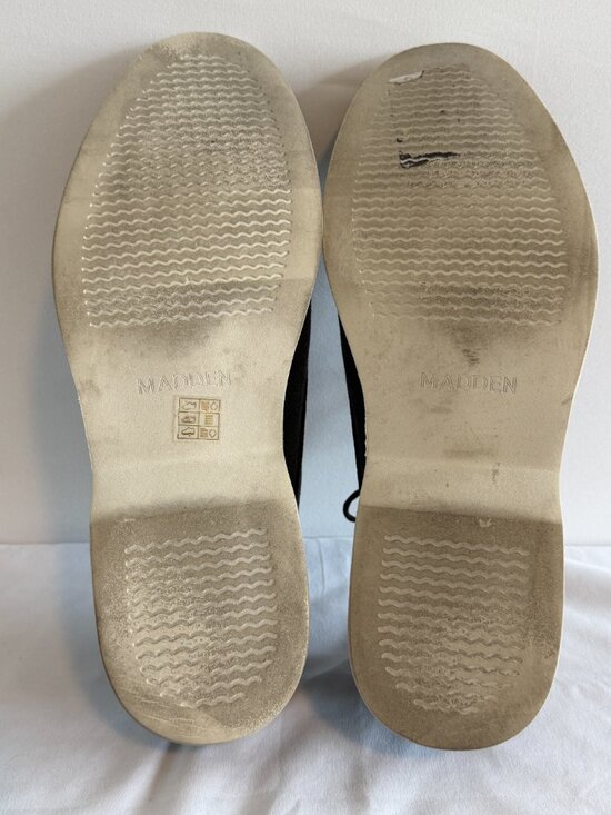 STEVE MADDEN Derby Oxford Lace Up Canvas Black Shoes 11.5 main image 5